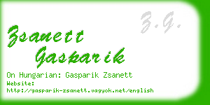 zsanett gasparik business card